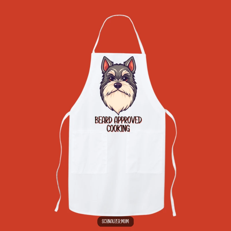 Funny Kawaii Schnauzer Beard Apron - Stylish Dog Lover Kitchenware