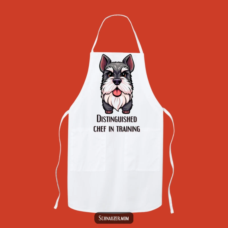 Funny Distinguished Schnauzer Beard Apron - Protect & Cook Proudly Gift.