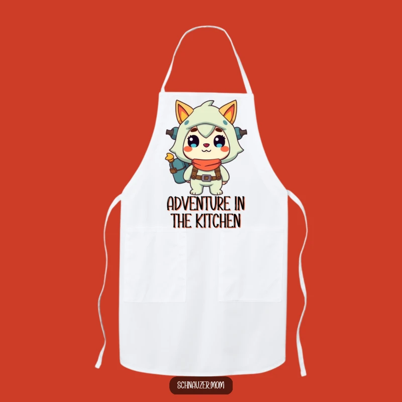 Funny Kitchen Apron: Adventure Grinning Character, Perfect Chef's Gift