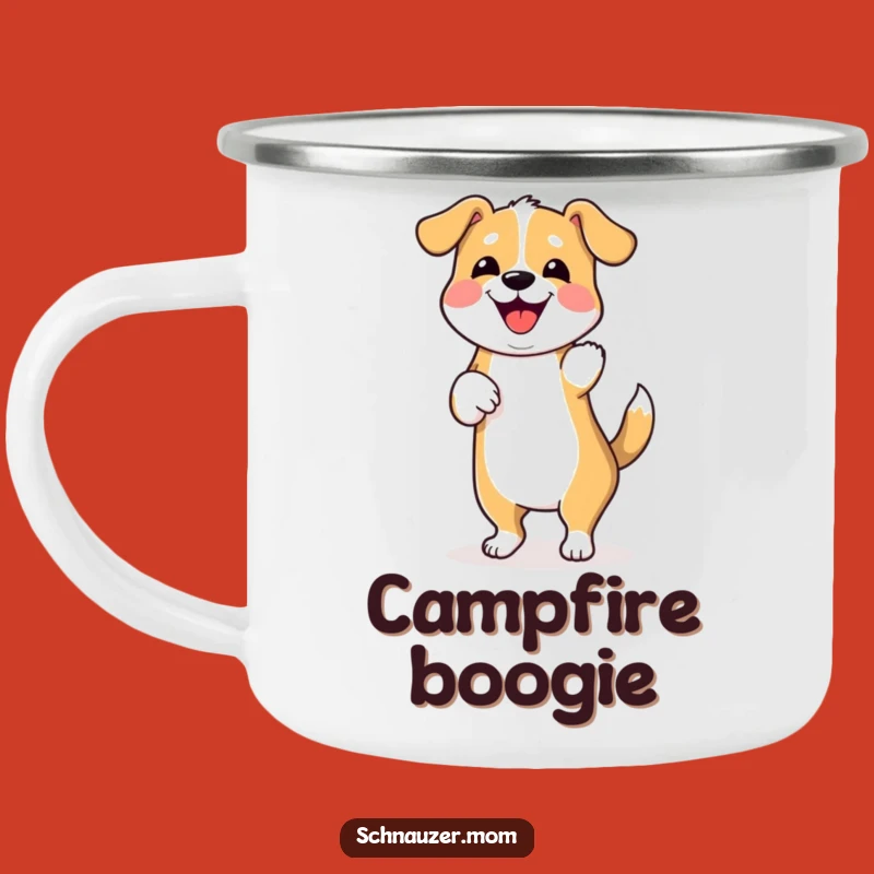 Funny Dancing Dog Wiggle Camping Mug - Durable & Hilarious Outdoor Celebration Gift