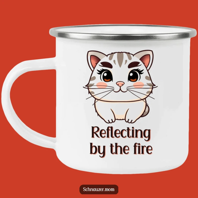 Funny Camping Mug: Distinguished Adventures with Bushy Eyebrows, Outdoor Humorous Gift