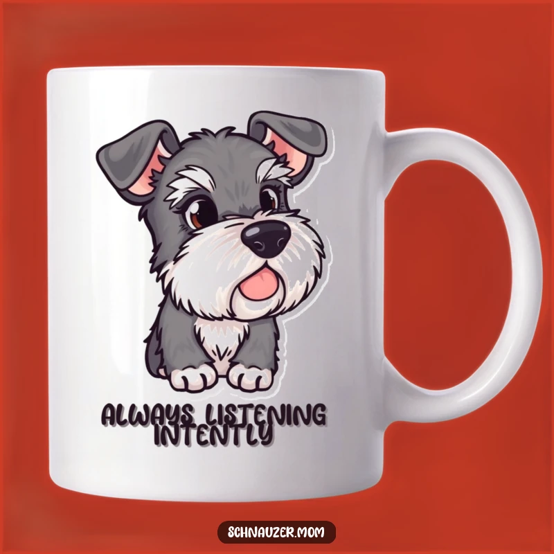 Funny Alert Schnauzer Ears Mug - Observant Dog Owner Gift Idea!