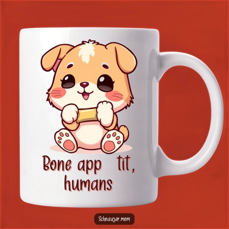 Funny Bone Lover Mug: Glee Character Holding Bone, Perfect Happy Gift