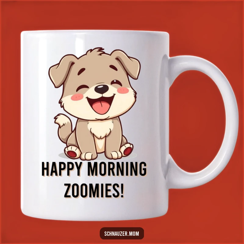 Funny Dog Mug: Playful Barker with Wagging Tail, Perfect Humorous Gift