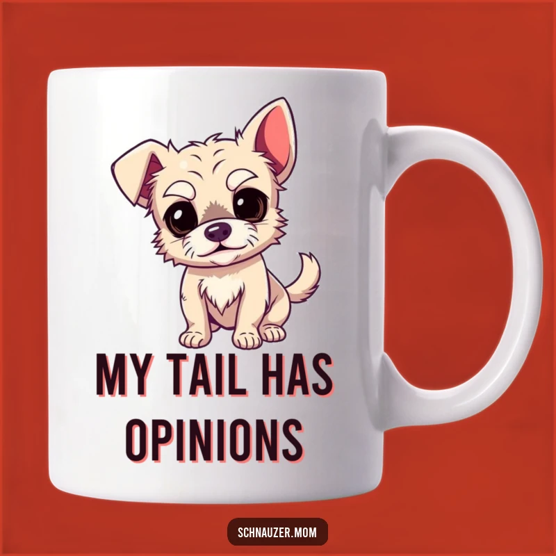 Funny Expressive Eyebrow Dog Mug: The Perfect Gift for a Tail-Wagging Friend!