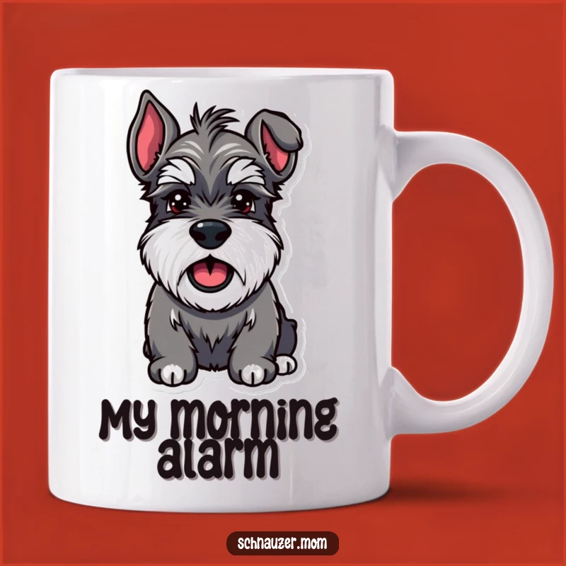 Funny Schnauzer Happy Bark Mug - Enthusiastic Dog Lover Gift