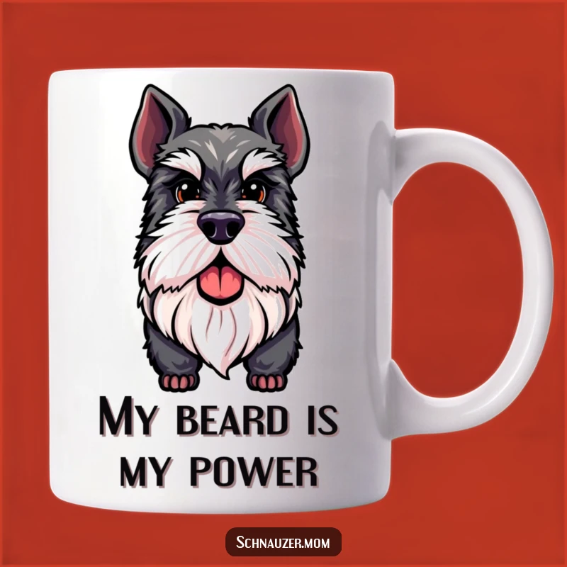 Funny Distinguished Schnauzer Beard Mug - Proud Dog Owner Gift Idea! Perfect Cup.