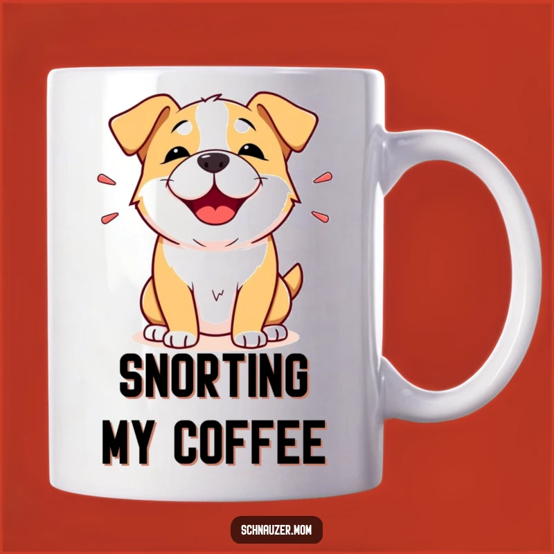 Funny Snorting Dog Mug: The Perfect Gift for a Joyful Chuckler!