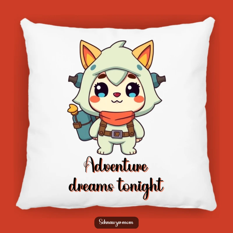Funny Accent Pillow: Adventure Grinning Character, Perfect Comfy Gift