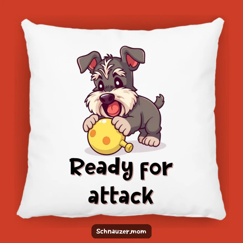 Funny Schnauzer Lady Toy Pillow: Comfy Canine Playfulness Gift