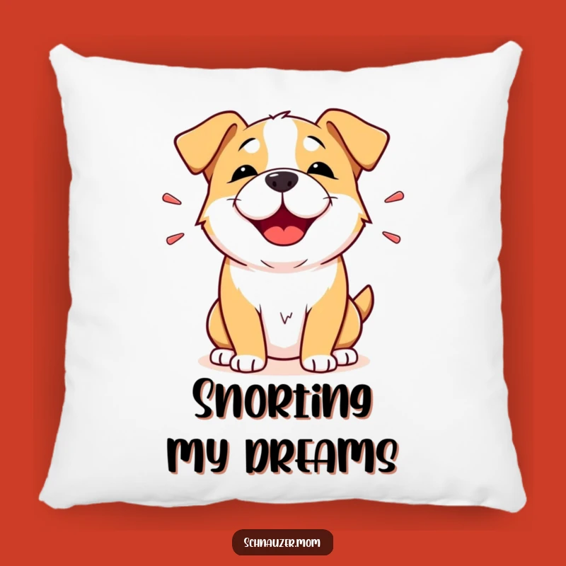 Funny Snorting Dog Pillow: Happy Sound Comfort for a Hilarious Home Accent!