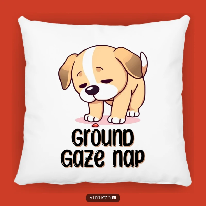 Funny Focused Dog Pillow: Intense Sniffing Comfort for a Hilarious Home Accent!
