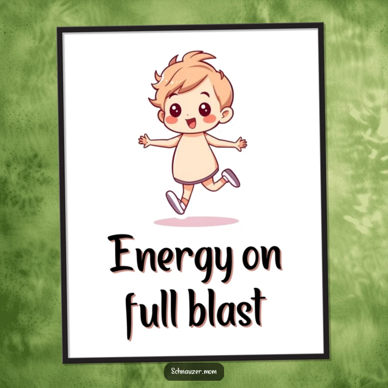 Funny Digital Art Print: Character prancing with a confident, energetic gait, ready to bring instant style and humor to any printable space, a perfect funny gift.