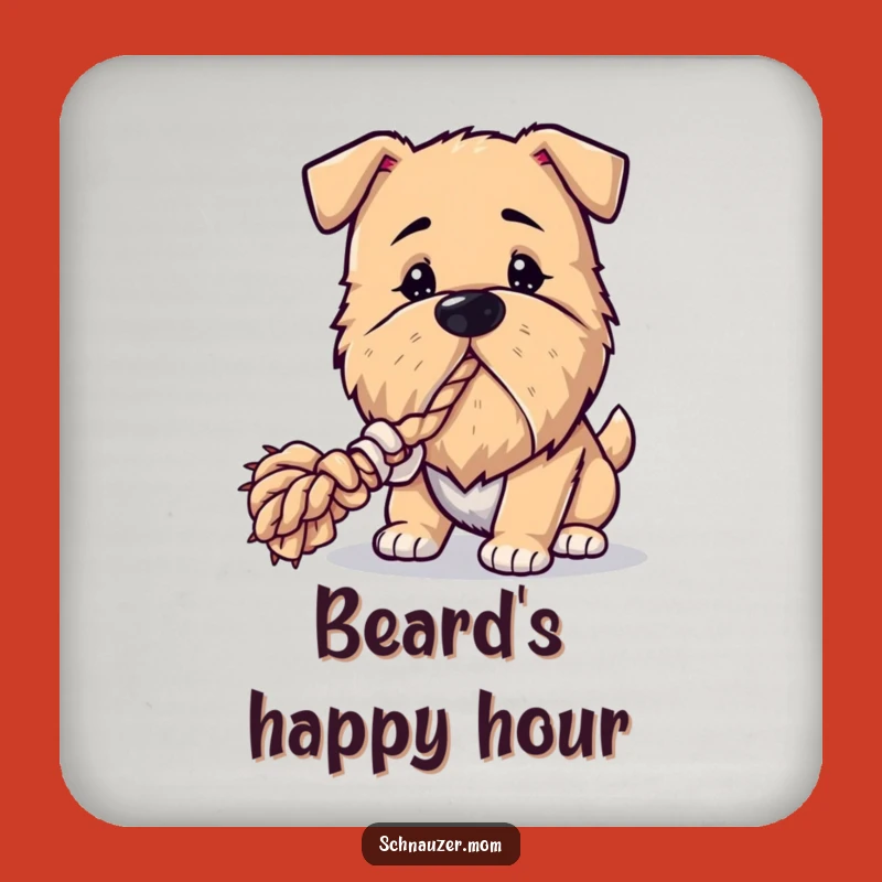 Funny Dog Coasters: Bearded Pups for Your Hilarious Drink Protection!