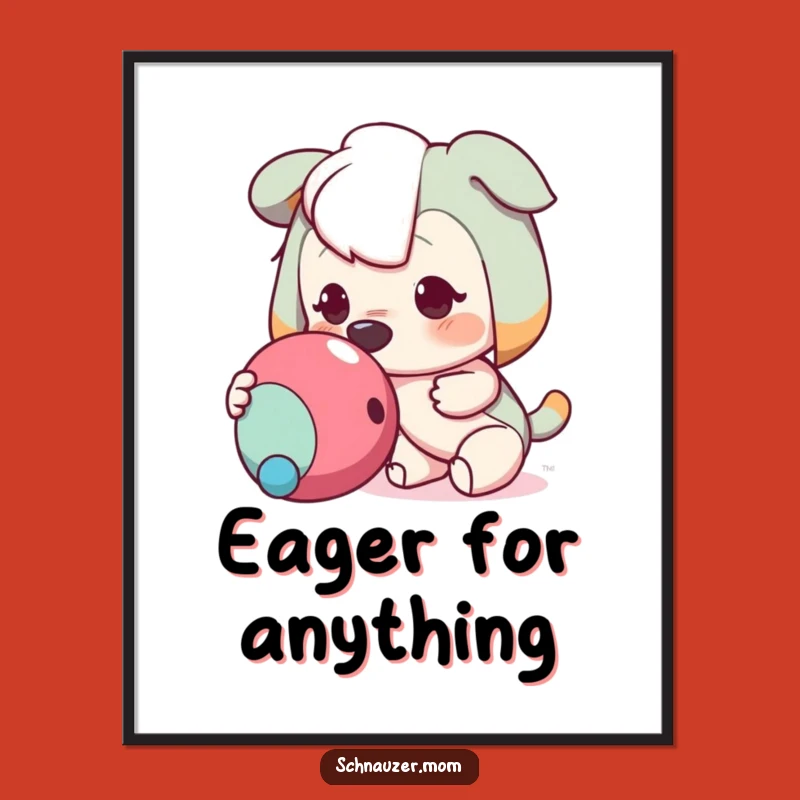 Funny Eager Character Nudge Poster - Hilarious Wall Art for Any Room