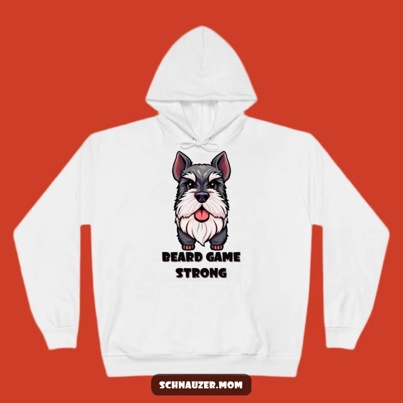 Cozy Funny Distinguished Schnauzer Beard Hoodie - Warm & Proud Dog Gift.