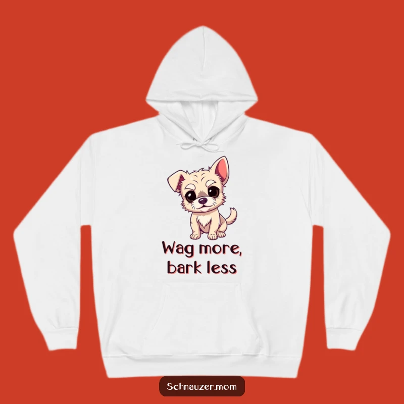 Cozy Funny Dog Hoodie: Expressive Eyebrows and Wagging Tail for Ultimate Comfort and Laughter!