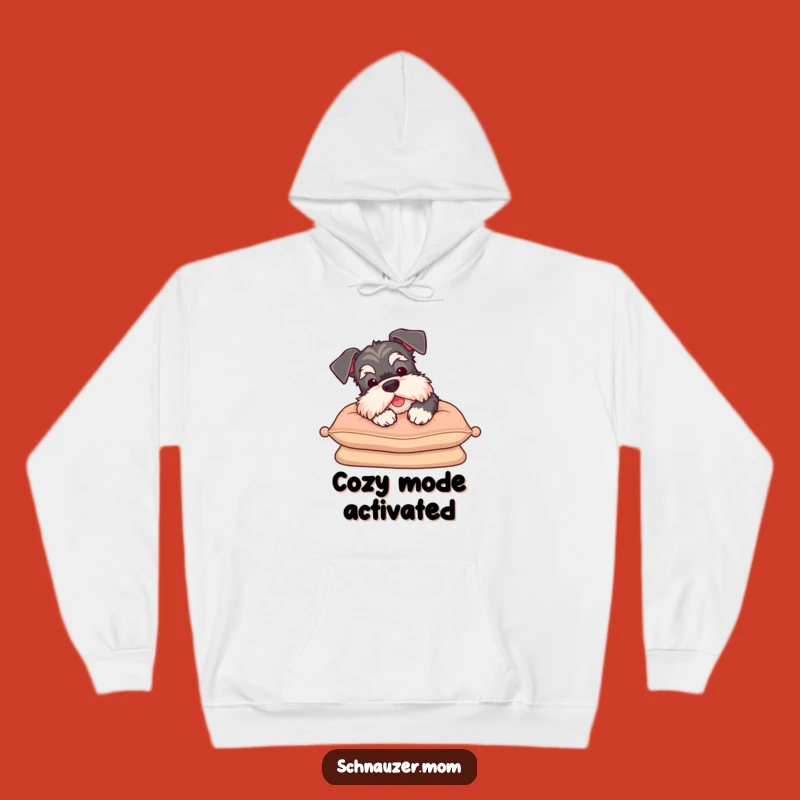 Cozy Funny Schnauzer Sigh Hoodie: Snuggle Up with This Relaxing Dog Design