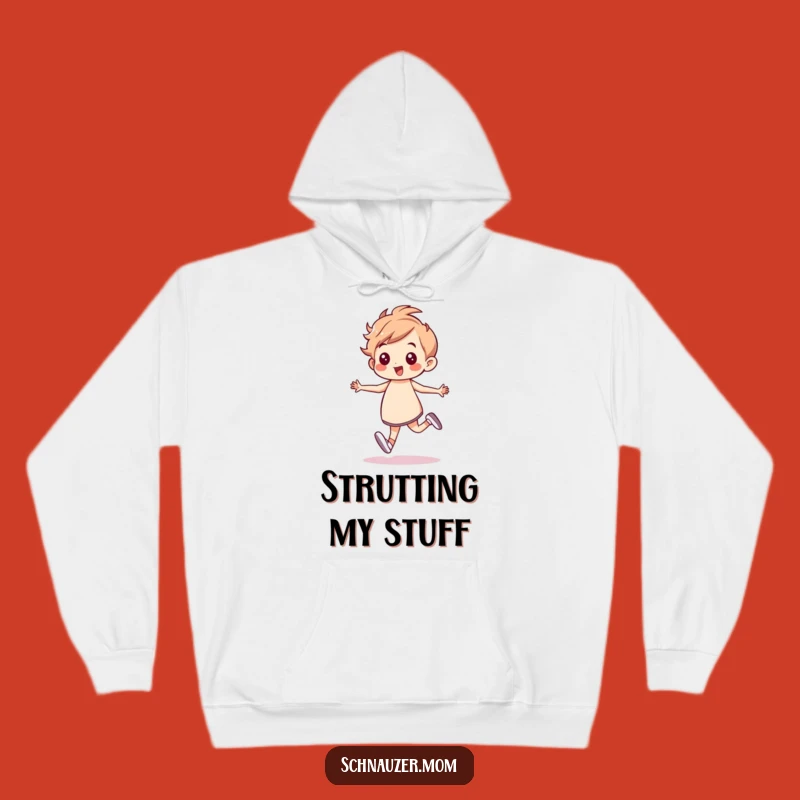 Funny Cozy Hoodie: Energetic Prancing Character, Perfect Gift