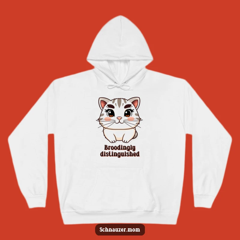 Funny Hoodie: Distinguished Character with Bushy Eyebrows, Cozy Humorous Gift