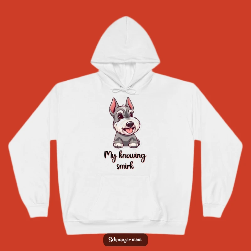 Funny Schnauzer Hoodie: Cozy Knowing Glance, Happy Companion Gift