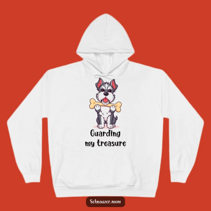 Cozy Funny Schnauzer Lady Bone Hoodie: Warm Prized Possession Gift