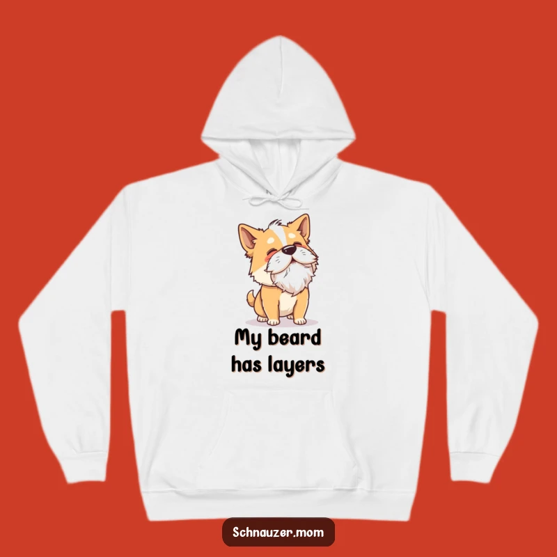 Cozy Funny Shaking Dog Hoodie: Beard Flying Comical Design for Ultimate Comfort and Laughter!