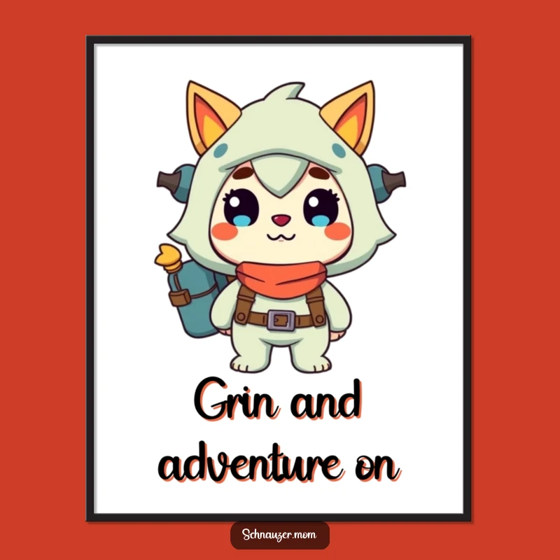 Free Printable Wall Art: Adventure Pup - Funny Downloadable Decor
