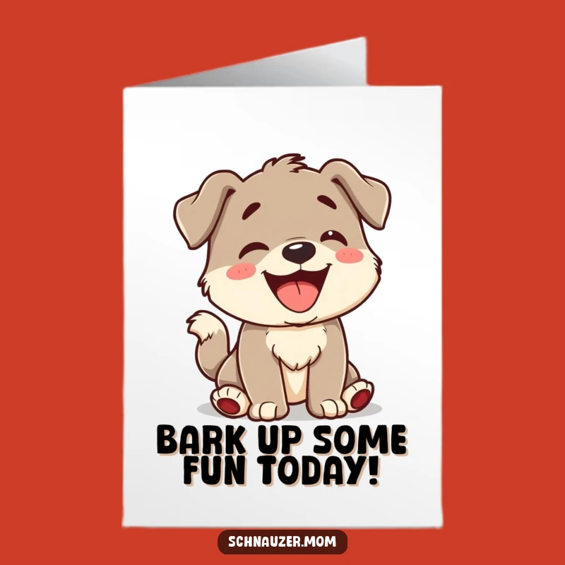 Free Printable Birthday Card: Playful Character, Funny Downloadable Gift for Dog Lovers
