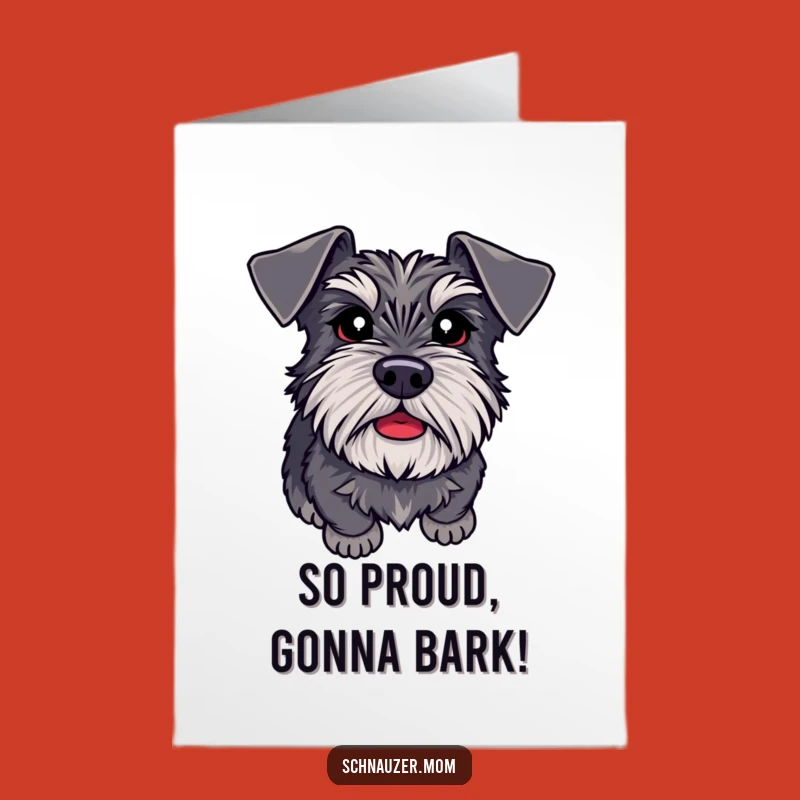 Free Printable Eager Schnauzer Congratulations Card - Adoring Eyes Downloadable