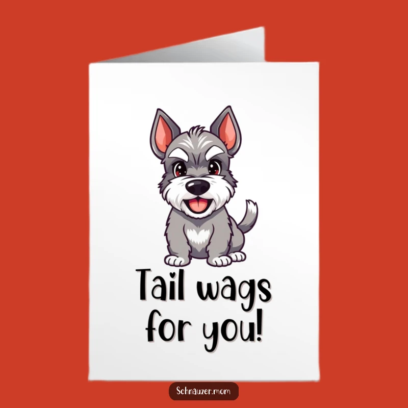 Free Printable Schnauzer Congrats Card: Pure Joy - Downloadable Happy Dog Art