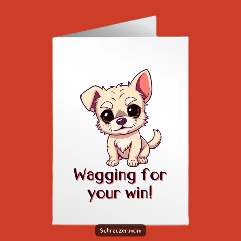Free Printable Congrats Card: Wiry Dog Eyebrows Celebrate Your Awesome Achievement