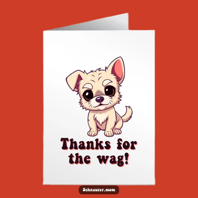 Free Printable Thank You Card: Wiry Dog Eyebrows Show Heartfelt, Humorous Gratitude