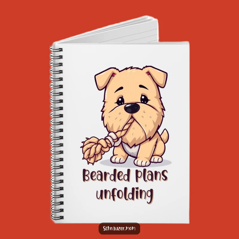 Funny Bearded Dog Notebook: Playful Rope Tugger for Your Hilarious Ideas!