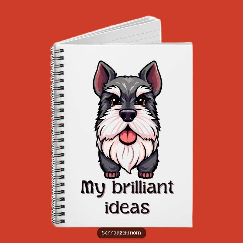 Funny Distinguished Schnauzer Beard Notebook - Journal Proudly Gift Idea.