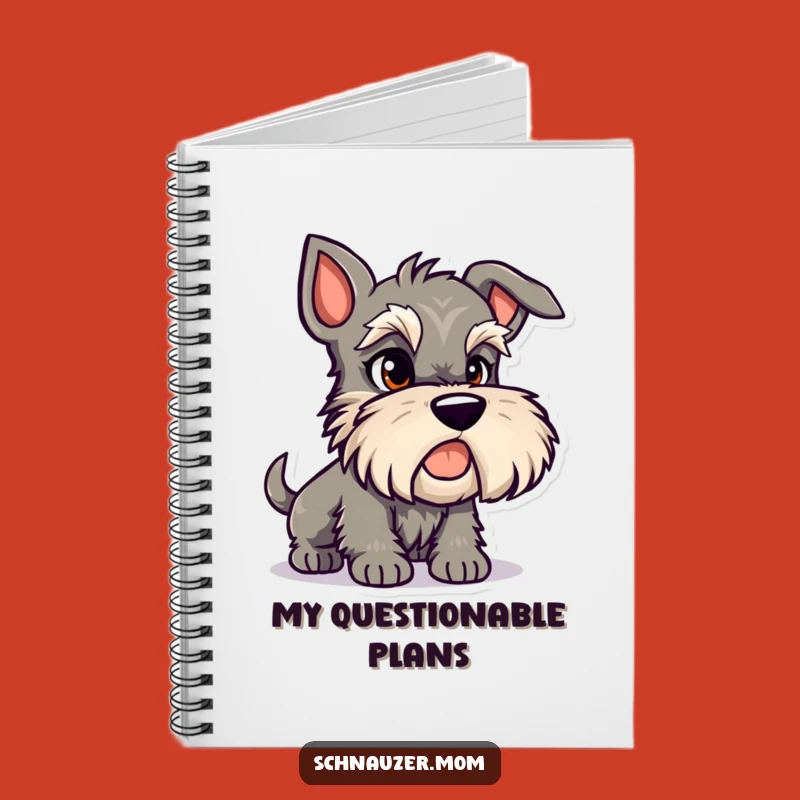 Funny Mischievous Schnauzer Notebook: Jot Down Your Cheeky Ideas!