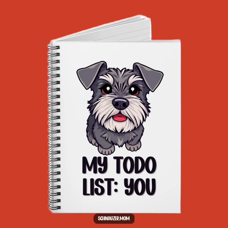 Funny Schnauzer Adoring Eyes Notebook: Jot Down Your Loyal Thoughts - Dog Lover's Journal