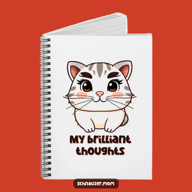 Funny Notebook: Distinguished Thoughts with Bushy Eyebrows, Journaling Humorous Gift