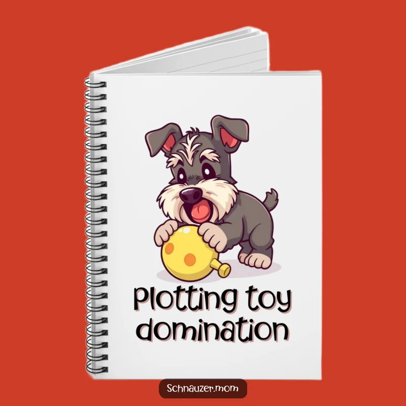 Funny Schnauzer Lady Toy Notebook: Jot Down Playful Ideas Gift