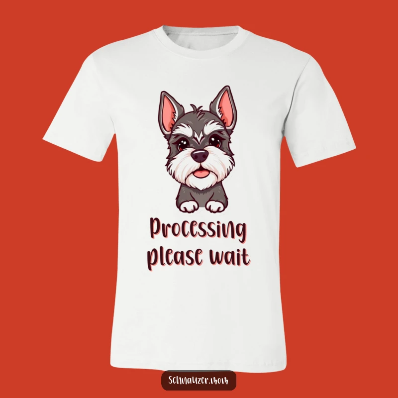 Funny Schnauzer Lady T-Shirt - Quizzical Tilt, Expressive & Humorous Gift