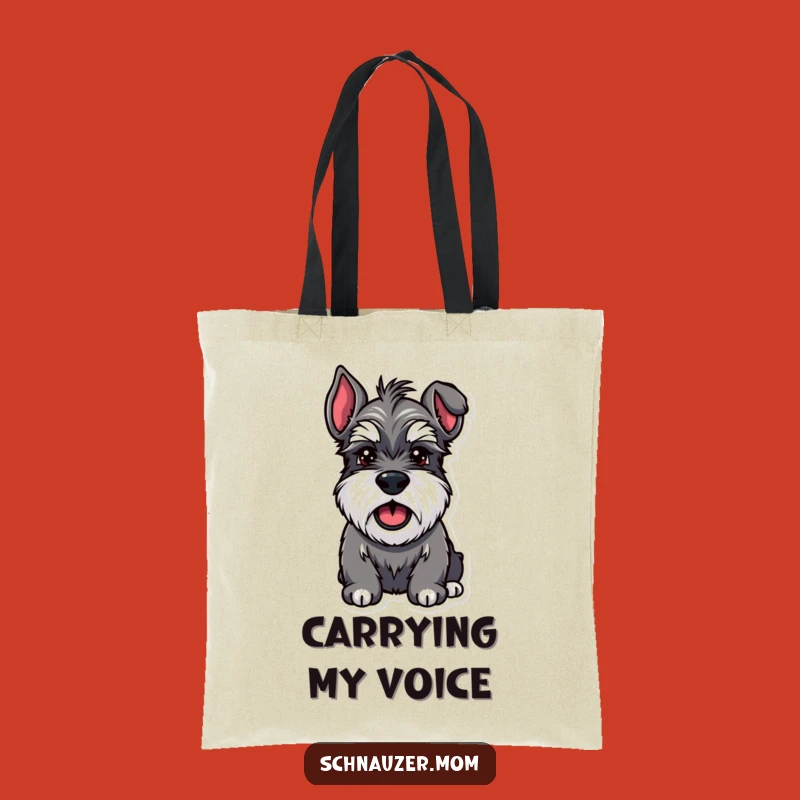 Funny Schnauzer Happy Bark Tote Bag - Practical Dog Accessory