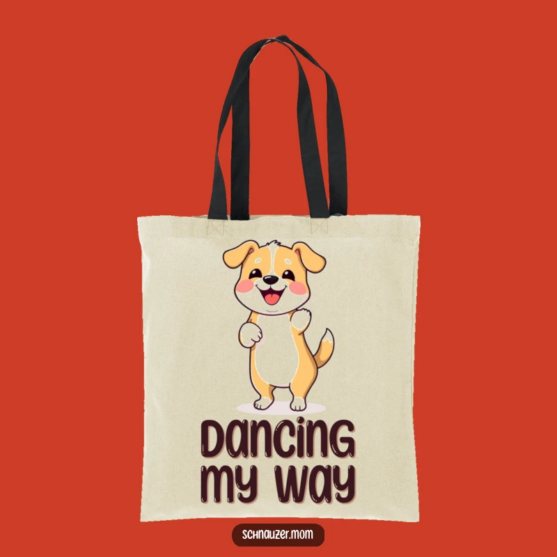Funny Dancing Dog Wiggle Tote Bag - Durable & Hilarious Celebration Carryall