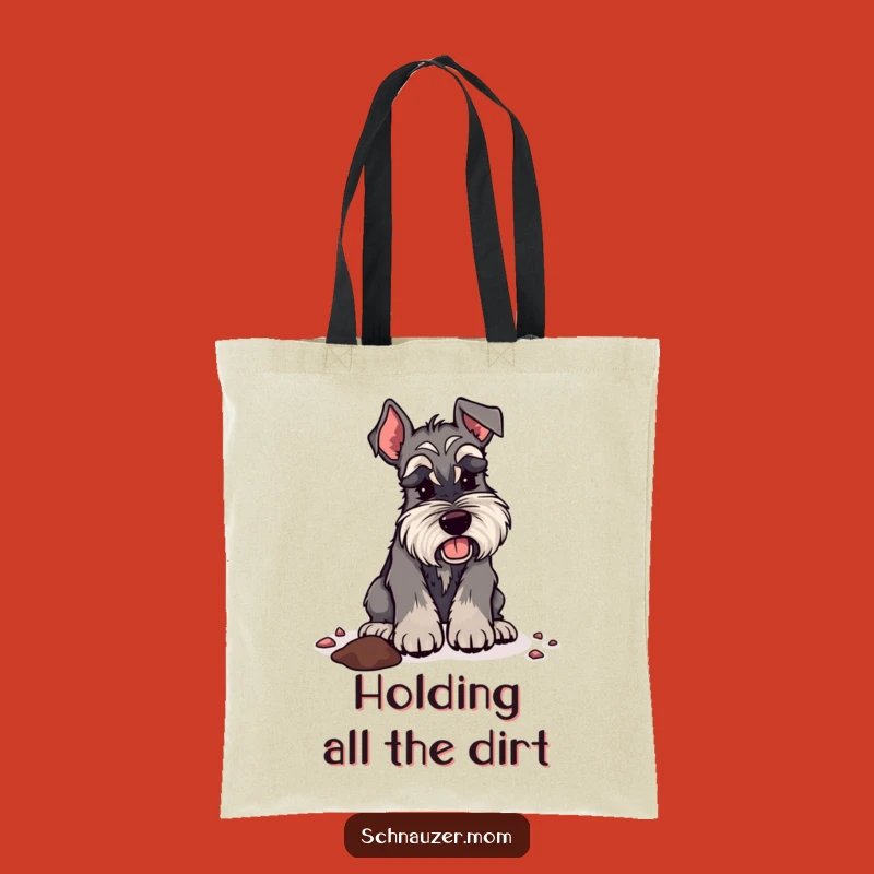 Funny Digging Schnauzer Lady Tote Bag: Adventure Carryall Gift