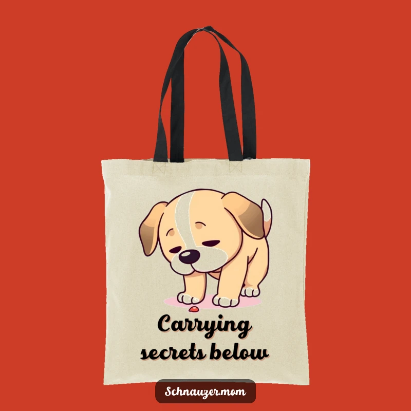 Funny Focused Dog Tote Bag: Carry Your Essentials with Intense Sniffing Style!