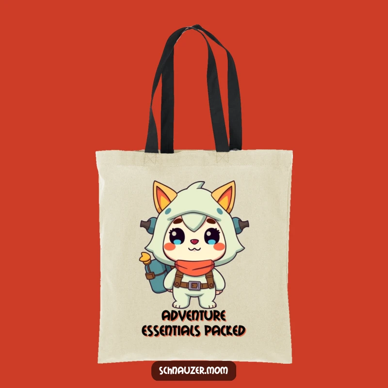 Funny Tote Bag: Adventure Grinning Character, Perfect Travel Gift